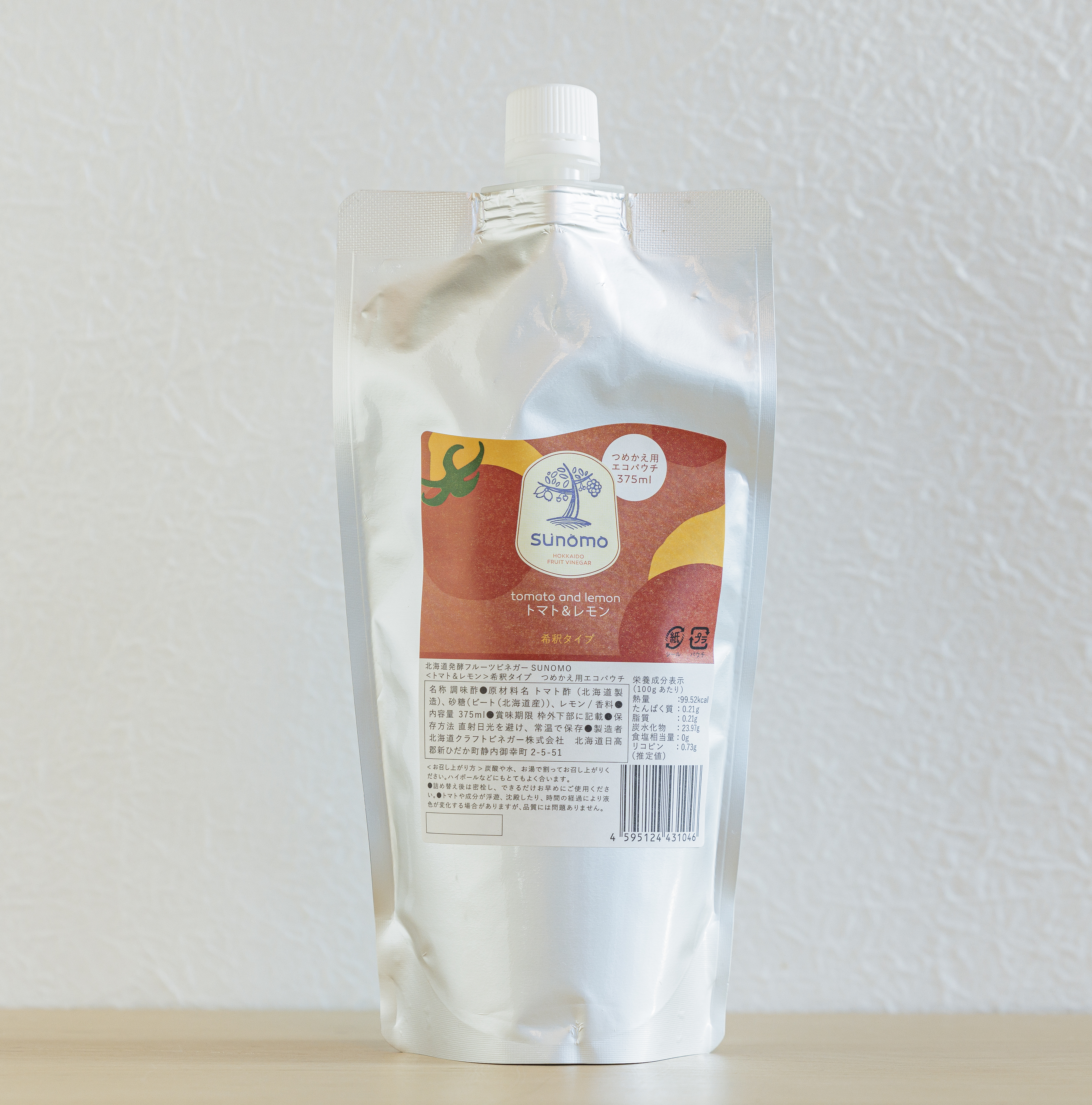 SUNOMO Tomato and Lemon / Tomato Refill Pouch 375mL